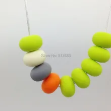 Высокое качество DIY для ручной работы Силиконовая ткань детские трофеи ожерелье-прорезыватель ожерелье мамы