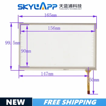 

New 7''inch Touchscreen fXWT433 4 wire resistance touch Panel handwriting external screen Car navigation universal 165mm*99.5mm