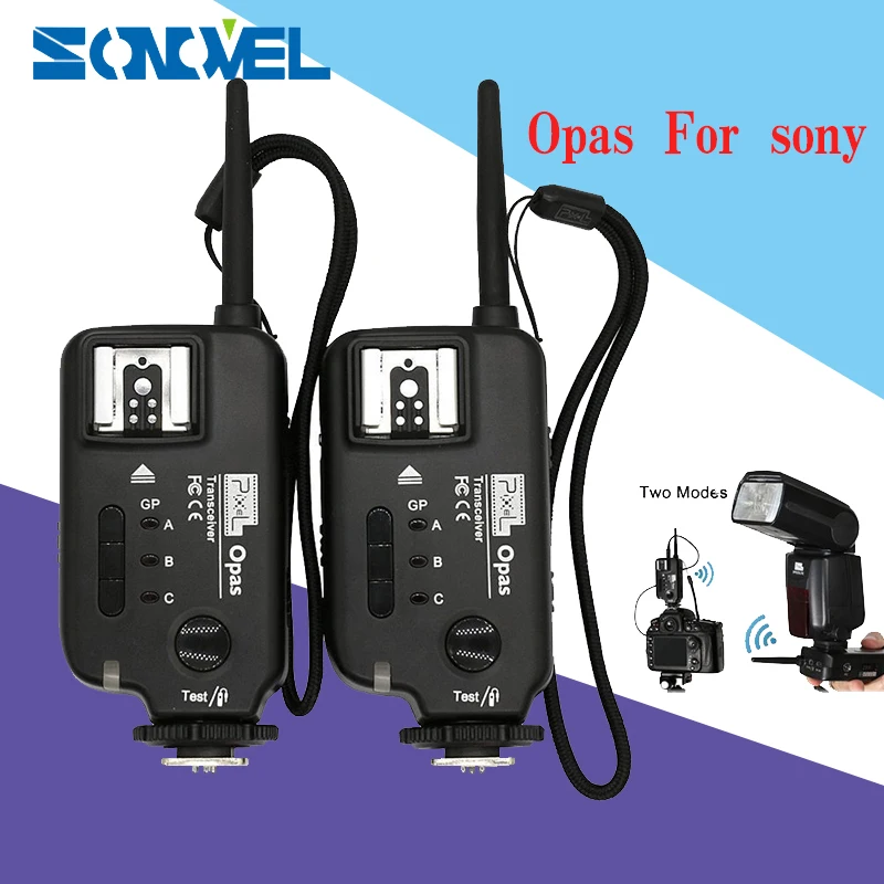

2pcs PIXEL Opas Wireless Flash Trigger Transceiver Transmitter for Sony A900 A850 A750 A700 A550 A500 A380 A350 A330 A300 Camera