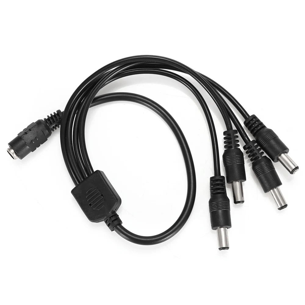  Floureon Video Surveillance Security System Camera Power DC Splitter 1 Female to 4 Male Power Split - 33037750578