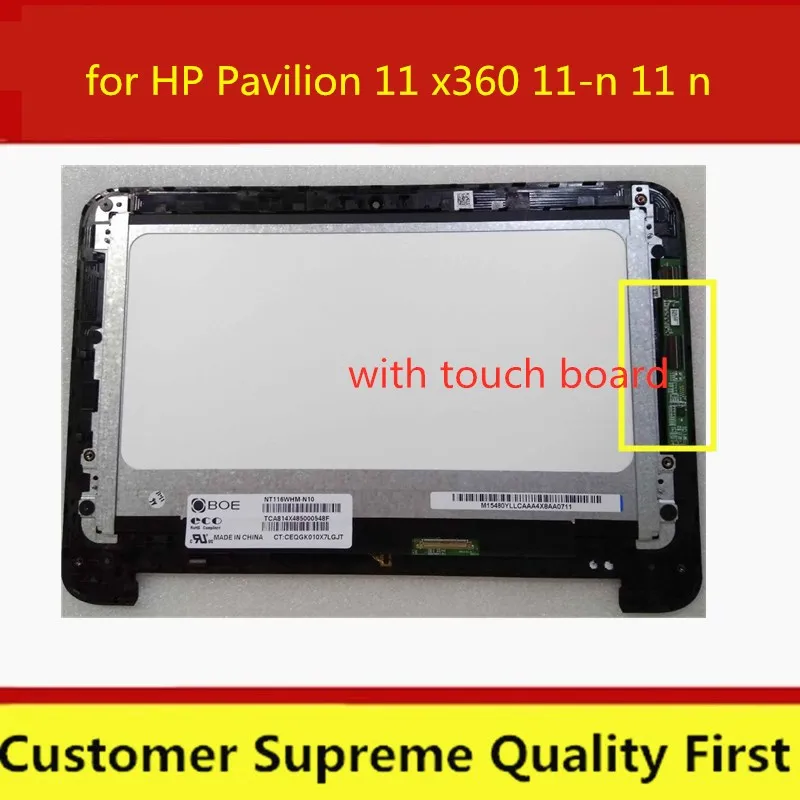 

11.6" New replacement for HP Pavilion 11 x360 11-n 11 n Assembly with Frame LCD Display Touch Screen Digitizer LED Screen