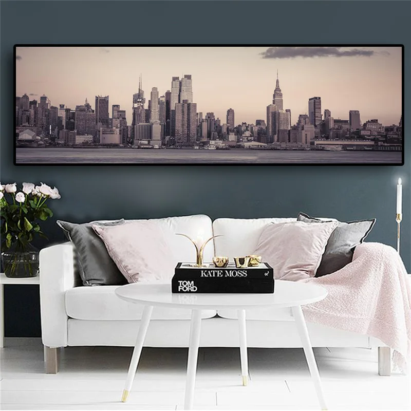 Manhattan Empire State Building New York City Landscape Canvas Art