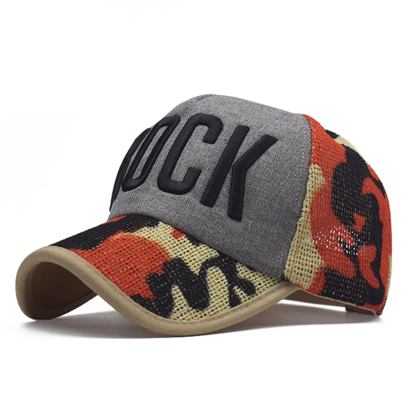 Летняя сетчатая бейсболка, женская модная шапка с надписью ROCK, мужское хлопковое белье, Snapback, хип-хоп, кепка, кепка для грузовика, Bone Drake Gorras - Цвет: 04