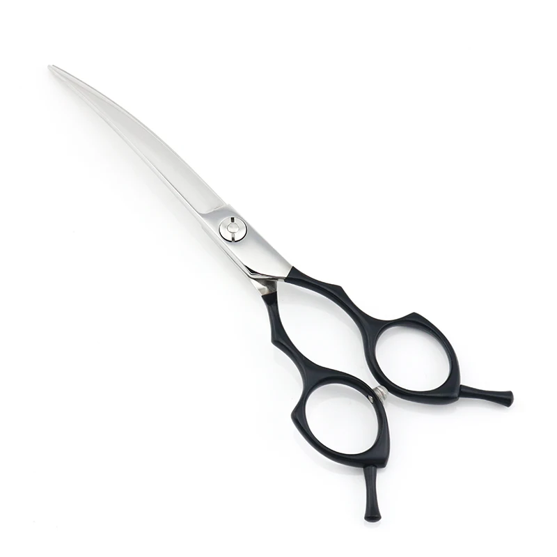 Black 6.5INCH Профессиональные ножницы для ухода за собаками, 6,5 дюймов, ножницы для собак, фиолетовый, красный, черный, синий, золотой, Lyrebird, высокое качество, 10 шт./лот, новинка - Цвет: Black 6.5INCH