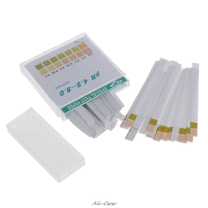 

100 Strip 4.5-9 PH Alkaline Acid Indicator Paper Water Saliva Litmus Testing Kit