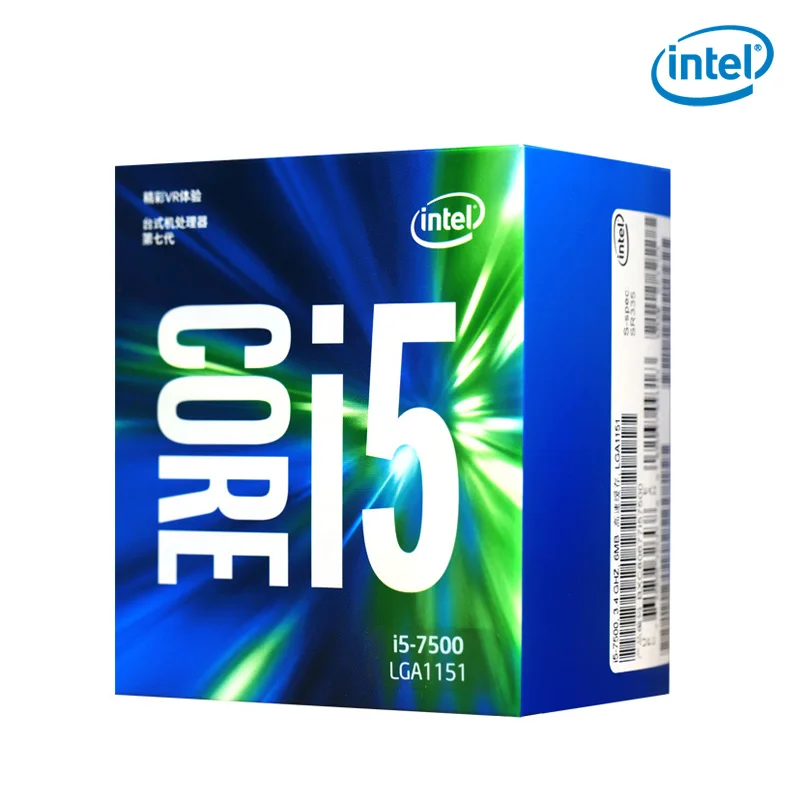 Intel/Intel i5 7500 настольный компьютер четырехъядерный процессор в штучной упаковке cpu совместимый B250 Z270