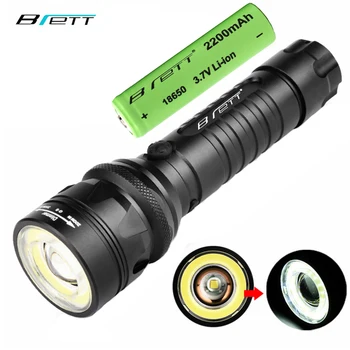 

LED Flashlight cree xm-l t6 COB work light Rotary zoom Outdoor search Hunting Patrol Daily carry Self Defense Cavern led lamp