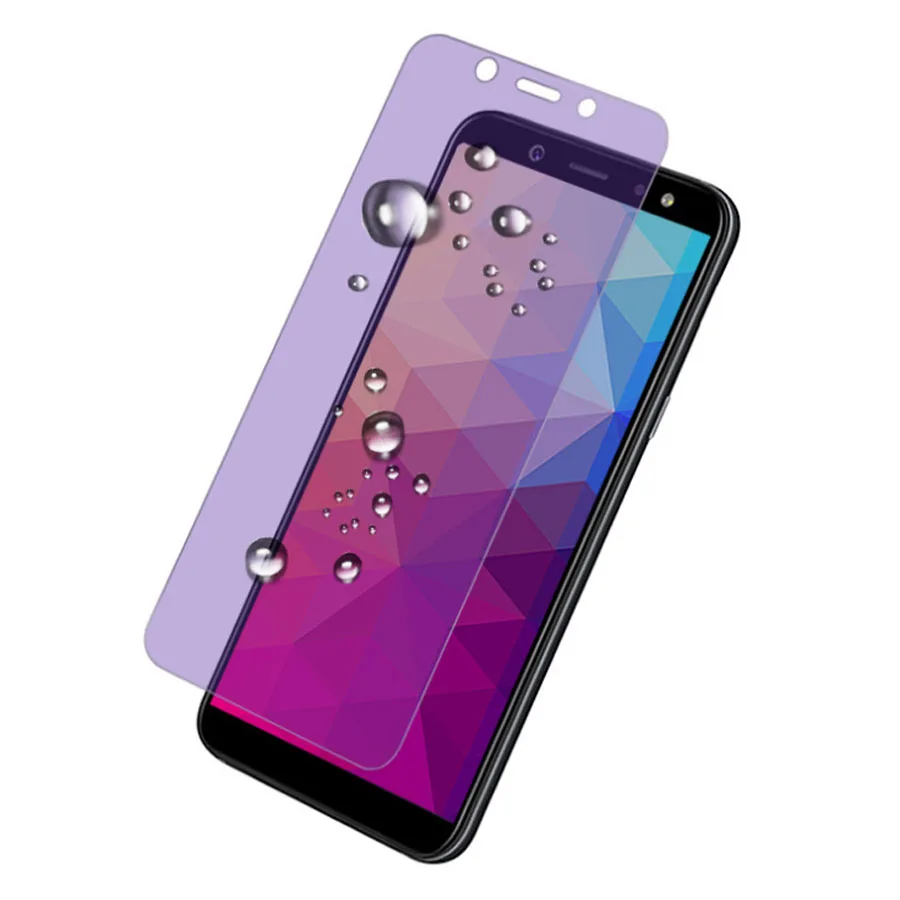 

For Samsung A7 A8S A8 Plus A9S A9 A9 Star Lite Violet Anti UV Purple Blue Light Fingerprint Tempered Glass Screen Protector