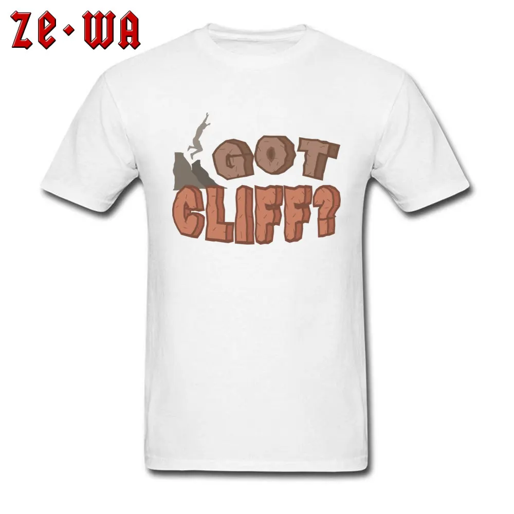 Street Graphic Casual Tops T Shirt Round Collar Lovers Day Pure Cotton Short Sleeve T-Shirt for Men Summer T Shirt Got Cliff Adrenaline Junkie Courage Gift  white