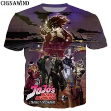 Новое поступление Аниме Джоджо Необычные Приключения Золотой ветер Футболка Мужская/Женская 3D футболки с принтом Harajuku стильная футболка уличная одежда