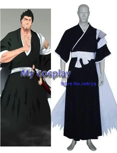 Аниме Bleach косплей Isshin Kurosaki мужской косплей костюм на Хэллоуин Косплей вечерние мужские Косплей Плащ кимоно платье