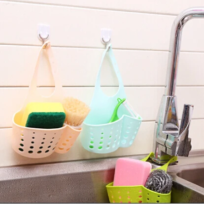 

Suction Sponge Hanging Drain Holder Faucet Multipurpose Storage Rack Kitchen Sink Shelving Bag Dish Cloths Rack