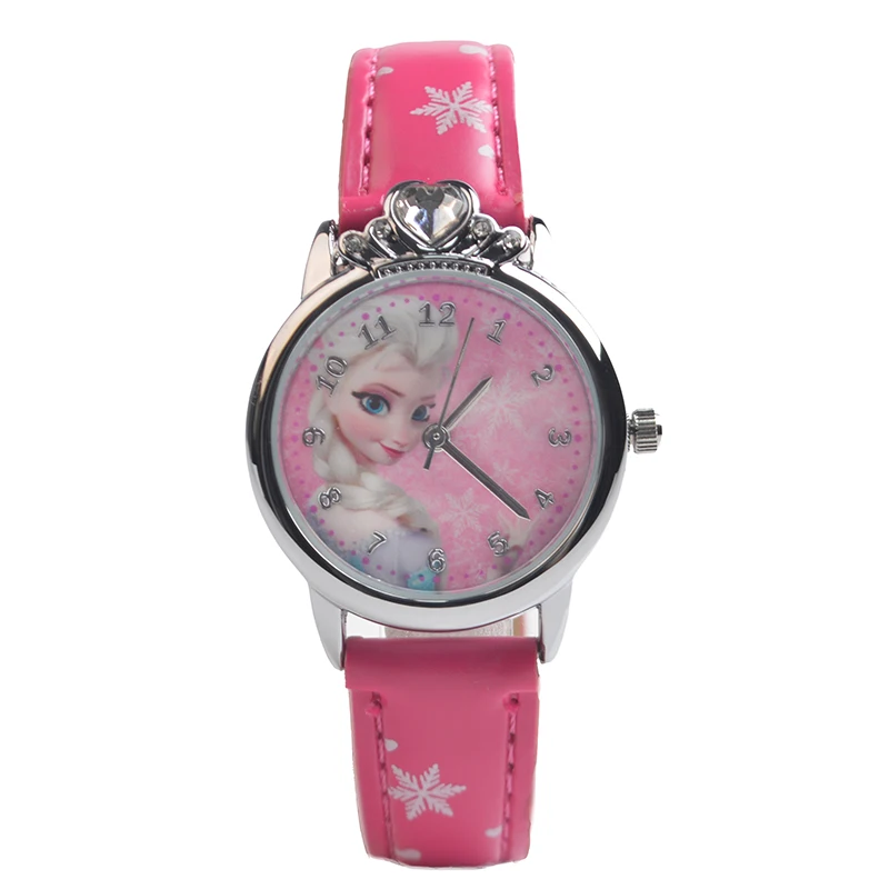 

New Cartoon Children Watch Princess Picture Watches Fashion Girl Kids Student Cute Leather Sports Analog Wrist Watches z0003