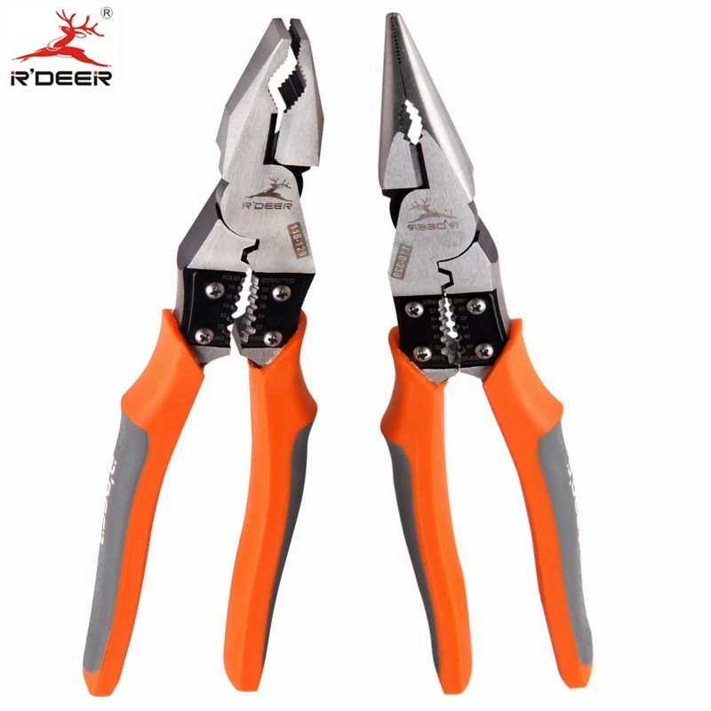 Rdeer Long Nose Pliers Cutting Pliers Chrome Vanadium Steel Electrician