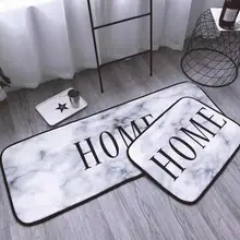 Ins модный фланелевый принтованный Впитывающий Коврик Нескользящая вакуумная прокладка кухонный дверной коврик ковер для спальни коврики