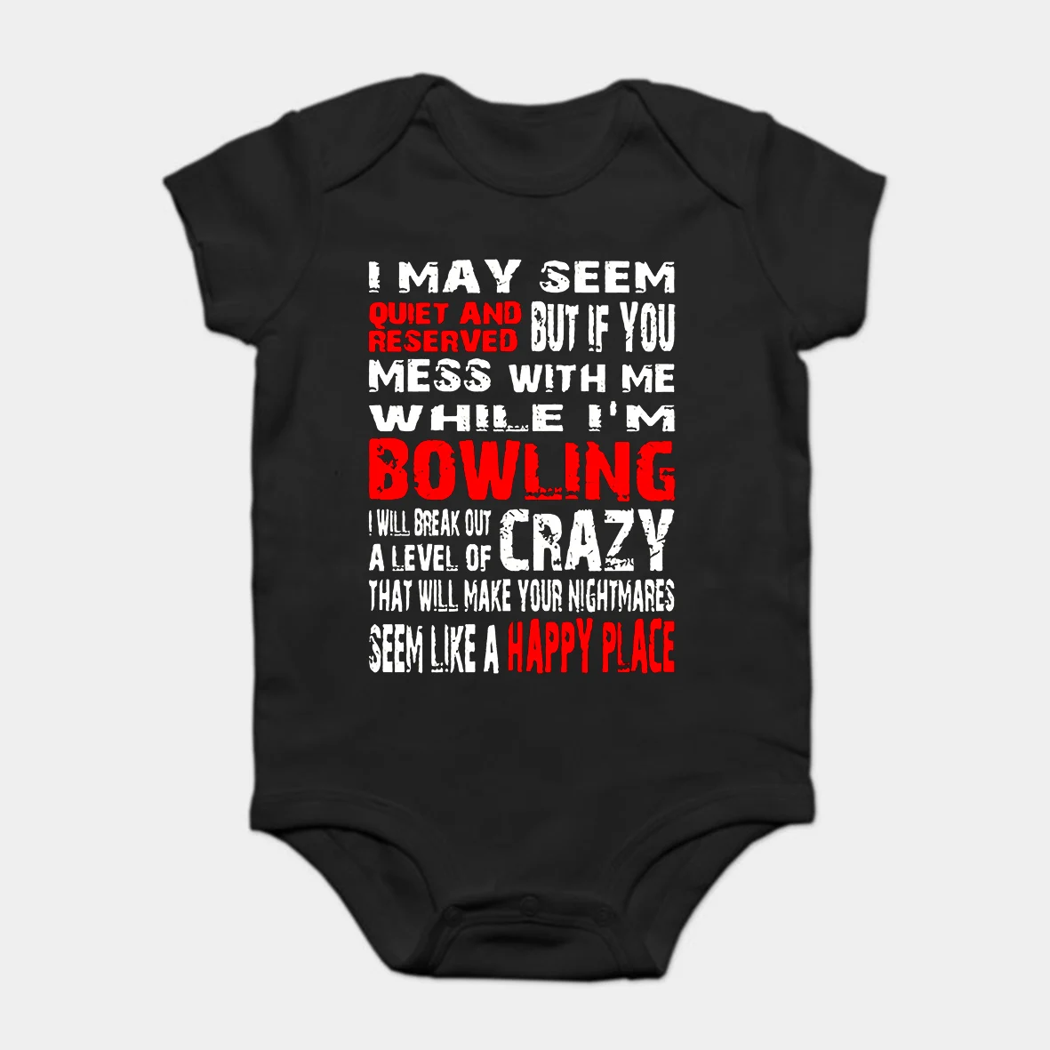 

Baby Onesie Baby Bodysuits kid t shirt Funny novelty BOWLING CRAZY S cool