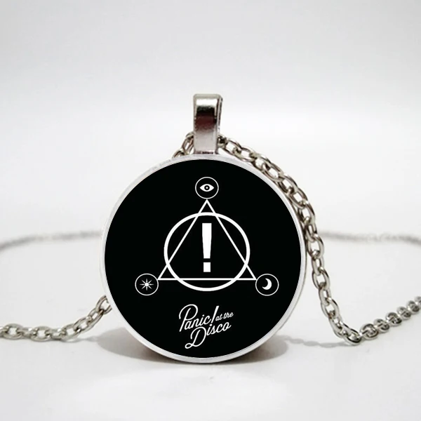 

Mysteries of Music Band Panic At The Disco Series Art Picture Glass Cabochon Fashion Charm Handmade Pendants Necklaces