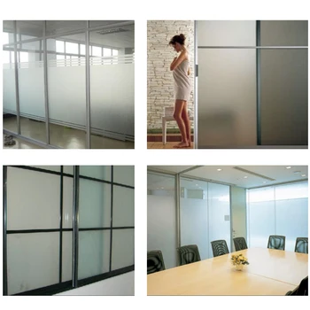 

0.76x30m White Frosted Window Glass Film Opaque Matte Privacy Glass Tint Stickers for Home Bathroom Office Meeting Room