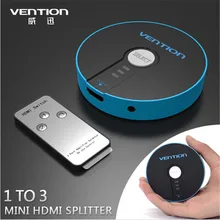 VENTION Mini 3 Порты и разъёмы HDMI Коммутатор HDMI сплиттер HDMI Порты и разъёмы для PS3 PS4 Xbox 360 шт. DV DVD HDTV 1080 P 3 Вход до 1 Выход