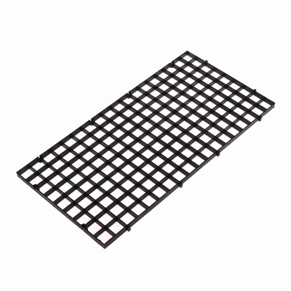 

1pc Aquarium Fish Tank Plastic Isolation Plate Divider Filter Patition Board Net Divider Filter Accessories Black/White C42