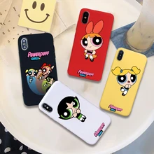 Powerpuff girls buttercup bubbles мягкий силиконовый карамельный цвет чехол для мобильного телефона для iPhone 11 X XR XS MAX 6 7 8 plus 6s