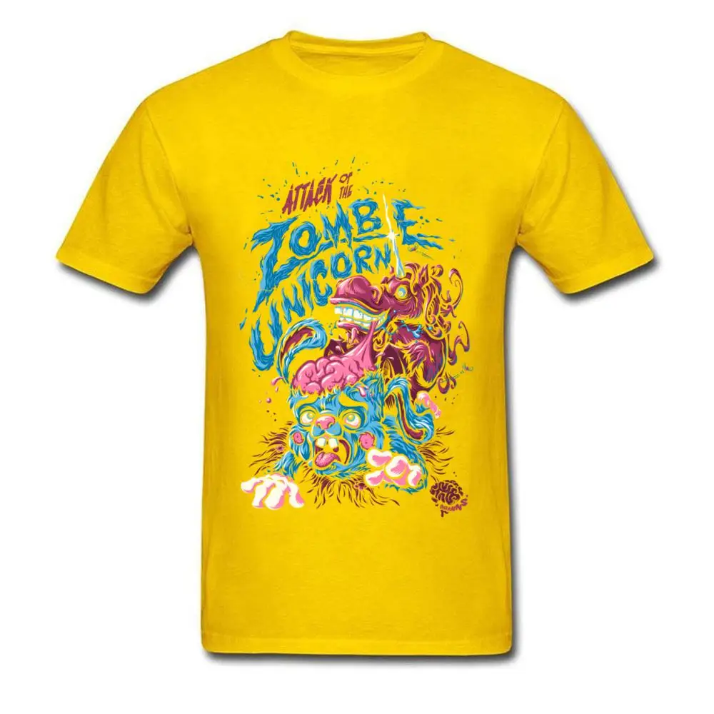 Attack Of The Zombie Unicorn_yellow-1000x1000xffffff