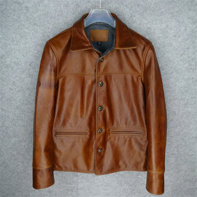 Куртка brakeman из натуральной кожи высокого качества, винтажная куртка brakeman из натуральной кожи