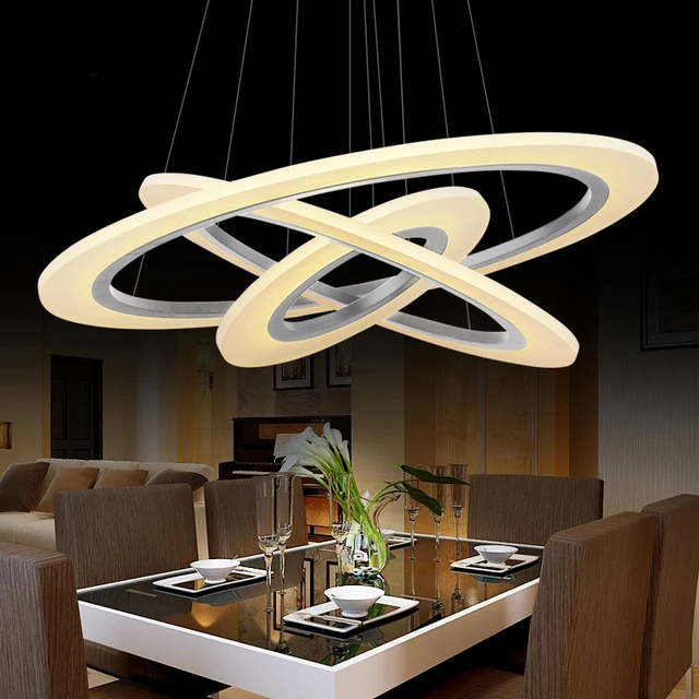 Moderno led luces colgantes para comedor salón cerchio anello ... Moderno led luces colgantes para comedor salón cerchio anello ...