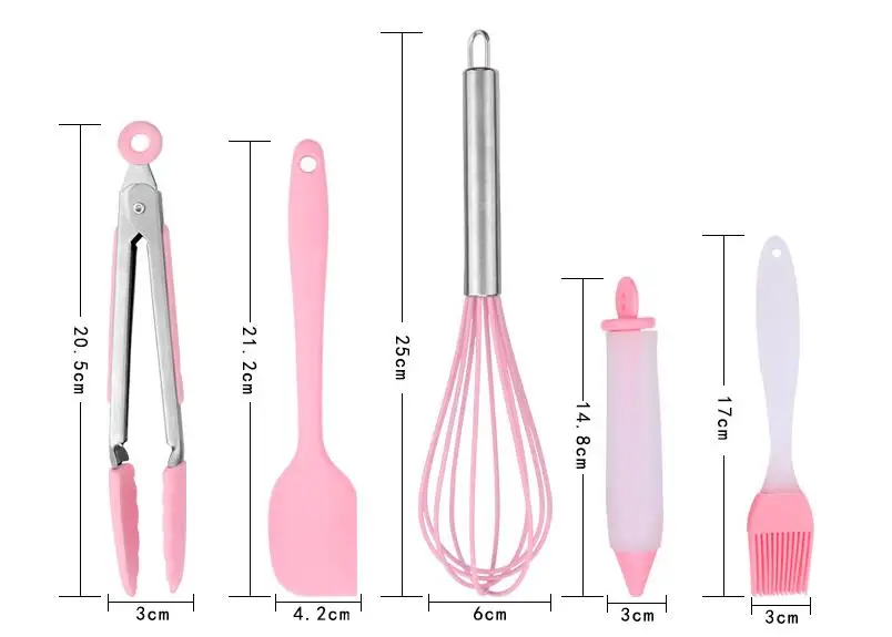 Пищевой DIY силиконовый набор для выпечки из 5 штук инструменты для торта кухня набор инструментов