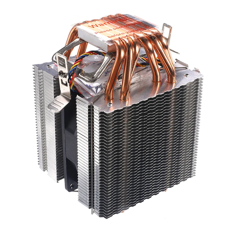 

90mm Heat Pipe 6 Heatpipe Desktop Computer CPU Cooler Fan Bracket Ultra Quiet Heatsink for Intel 1156/1155/1150/775