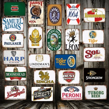 

[ WellCraft ] Beer Bar PUB Metal Sign Wall Posters art Vintage Painting Personality Custom Decor LT-1725