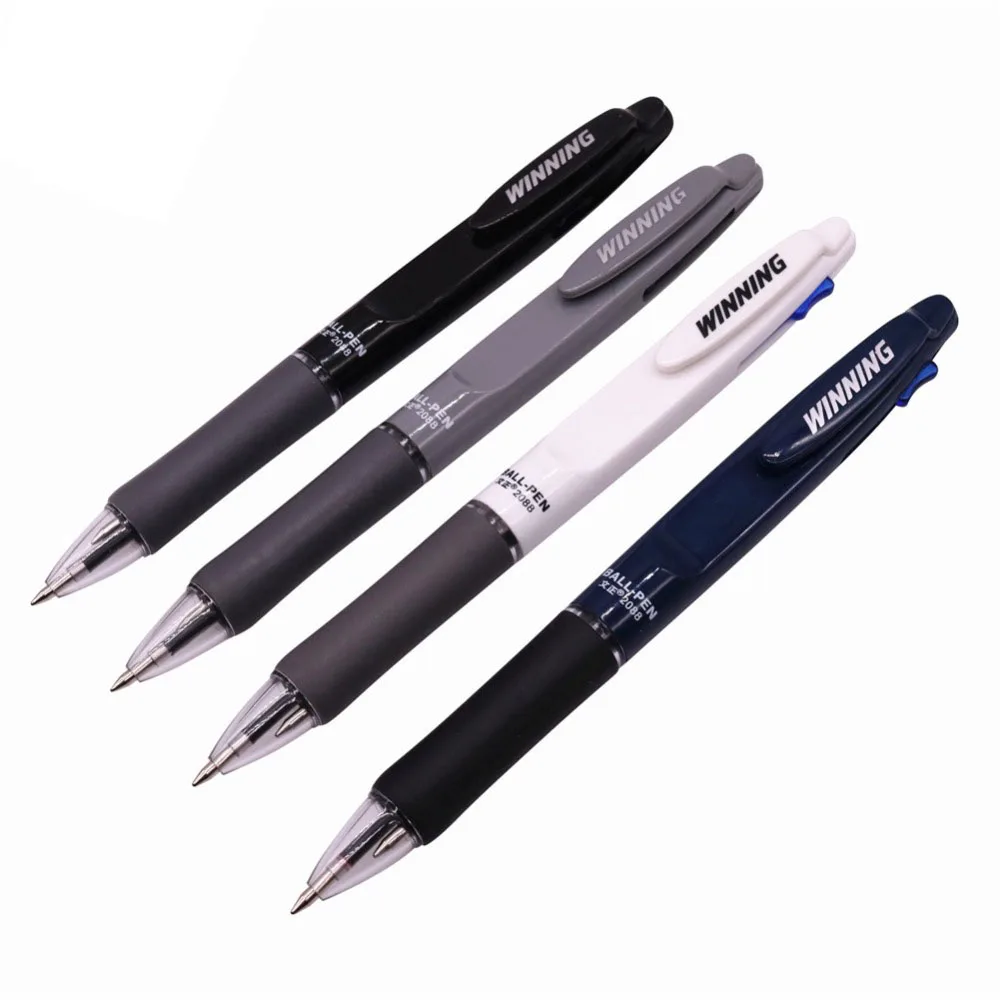 20pcs Double Refills Ballpoint Pen Student School Office 0.7mm