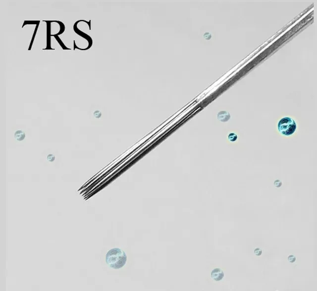 50pcs Disposable Sterilized 7RS Tattoo Needles (7 Round Shader