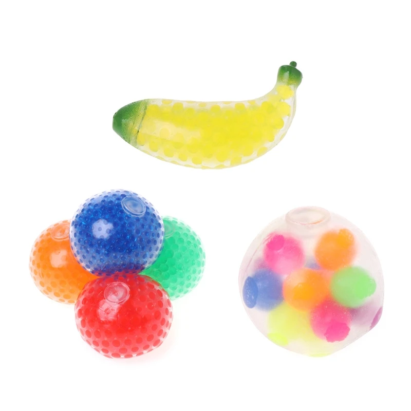 Beads Ball Toy Squishy Squeez Toy Stress Relief Ball Kids Toy Bath Toy
