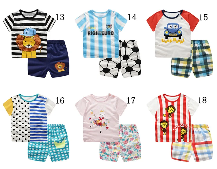 2022 Baby Clothing New Summer Baby Clothes Sets For Boys & Girls Cotton Cartoon Baby Sets 0-4Y Little Child Clothes 2PCS baby clothes set gift