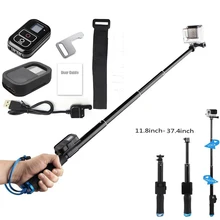 Suptig Remote Control Accessories+Silicone Case+Remote Telescopic Pole Extendable Monopod For GoPro Hero 6 5/4 Session Hero 3+3