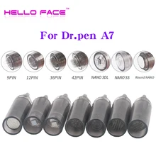 10pcs Tattoo Needle For Ultima A7 dr.pen Electric Derma Pen Needle Cartridges 9 12 24 36 42/nano pin Needle Tips micro-needle