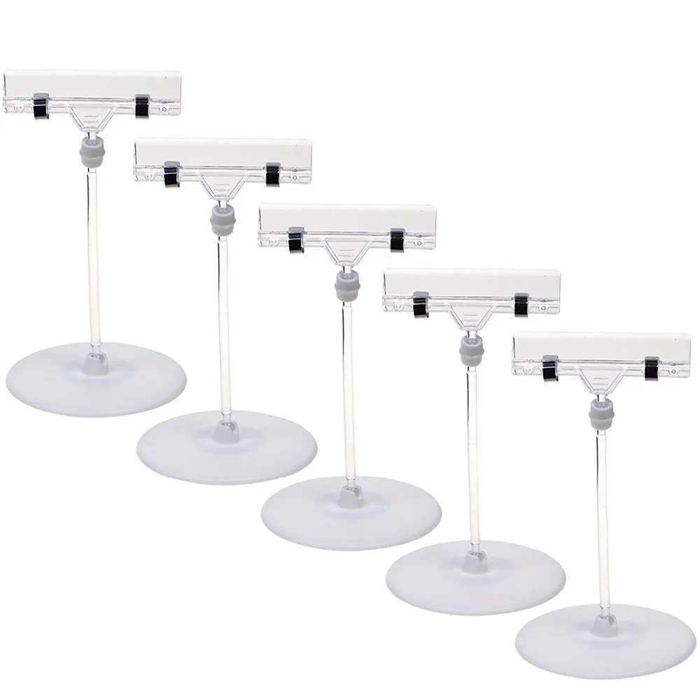 

5pcs Rotatable POP Merchandise Sign Display Clip Holder with Stand