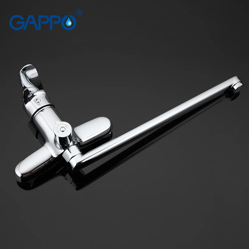 Günstige GAPPO TOP Qualität Wand montieren bad waschbecken wasserhahn torneira mit lange auslauf einzigen handgriff badewanne mixer in handshow GA2236
