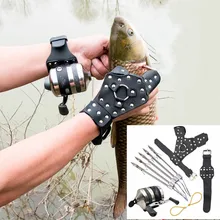 Высокое качество мощный Рыболовный набор DIY Профессиональная стрела охотничья Рогатка катапульта для охоты на открытом воздухе