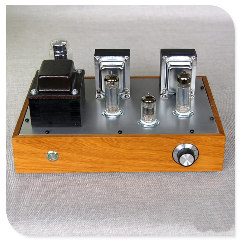 

6N1+6P14 5Z4P rectification Log case Small power amplifier Tube amp Finished product and DIY kit parts
