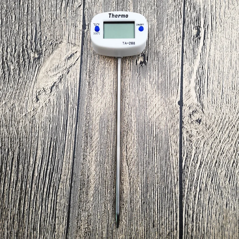 Вращающийся цифровой термометр для еды, молоко, барбекю мясо, печь для шоколада, масло для воды, Кухонный Термометр, электронный зонд