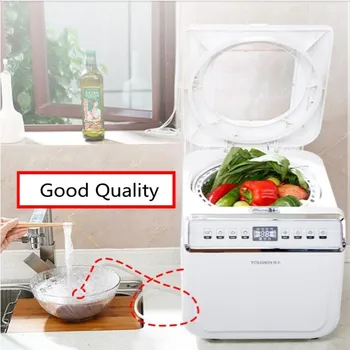 Best 220V Vegetable Washing Machine Fruit Vegetable Cleaner Household Disinfection Detoxification Automatic Food Ozone Sterilizer