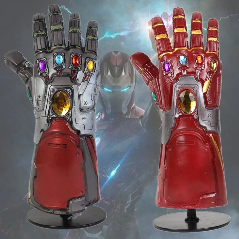 Endgame танос Железный человек Бесконечность рукавицы косплей перчатки Аксессуары Реквизит Железный человек Тони Старк Бесконечность рукавицы