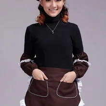 4 шт. костюм фартук+ шарф+ рукав японский горничной Ресторан Кухня фартук милые модные полуботинки фартук