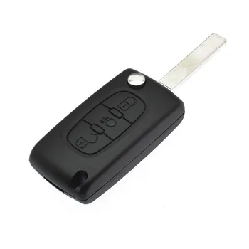 

3 Button Remote Flip Key Shell Case Protective Holder For Citroen C2 C3 C4 C5 C6
