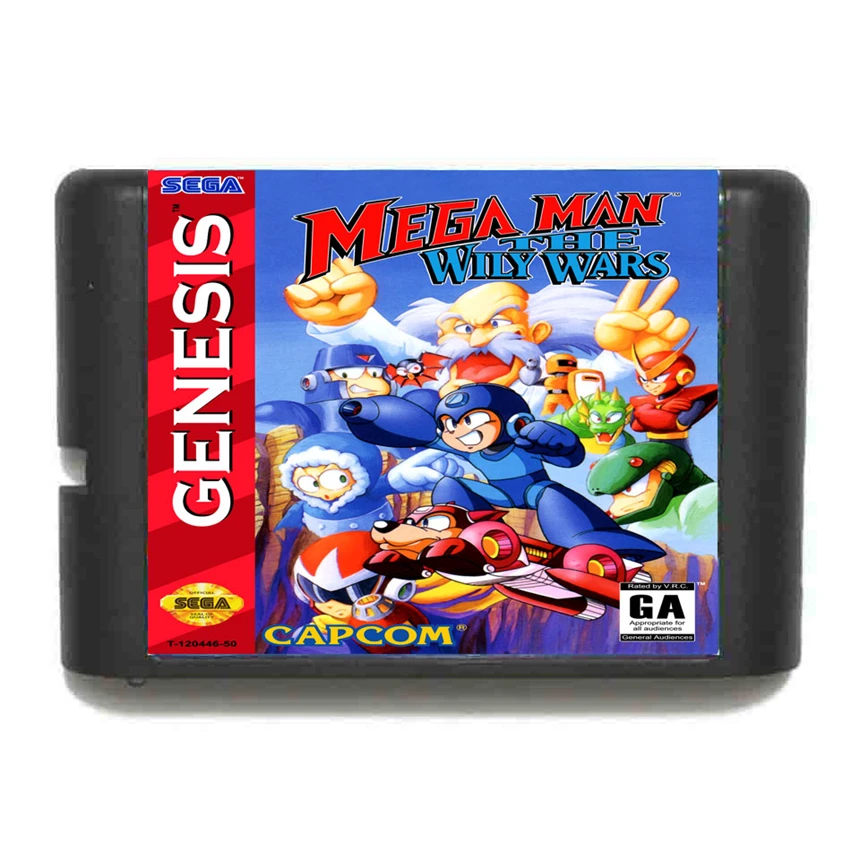 

Mega Man The Wily Wars 16 Bit Game Card For Sega Mega Drive & Sega Genesis