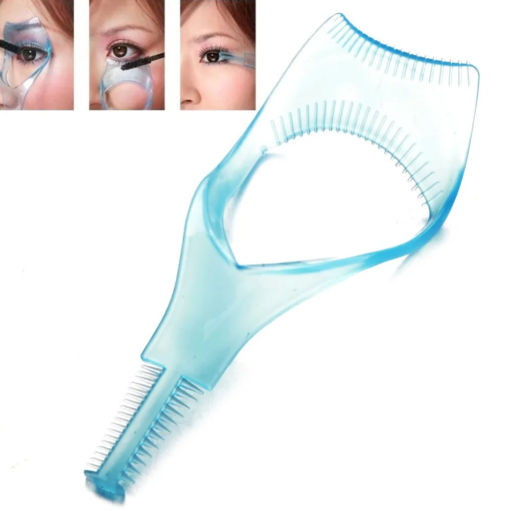 

1pc New 3 in1 Mascara Applicator Guide Guard Eyelash Eyelash Perm Pad Recycling Lashes Shield Cosmetic Curler Tools H6333 P45