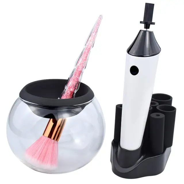 Cheap 1set Makeup Brush Cleaner Tool With USB Charging Station Instantly Wash Dry Cosmetic Brushes With 3 Adjustable Speeds Cheap 1set Makeup Brush Cleaner Tool With USB Charging Station Instantly Wash Dry Cosmetic Brushes With 3 Adjustable Speeds