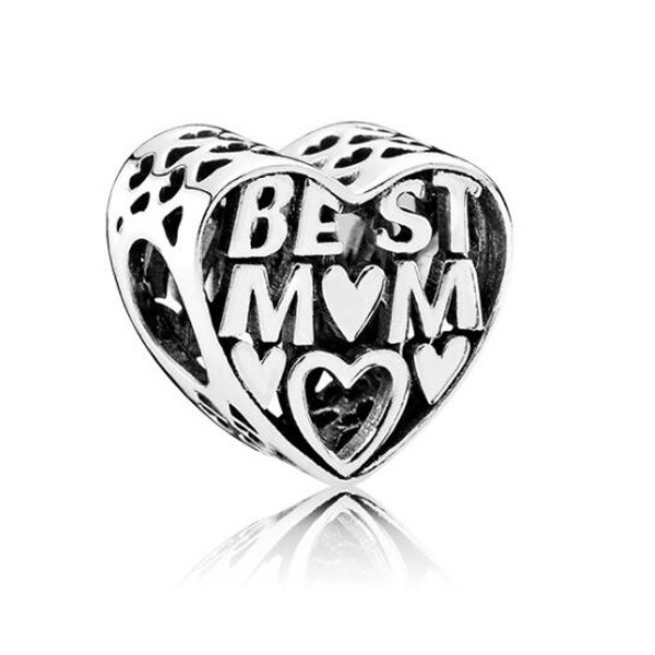 Maxi Small Statement Hollow Love Heart Key Bear Flower Crystal Beads Fit Brand Charm Bangles for Women Making Jewelry